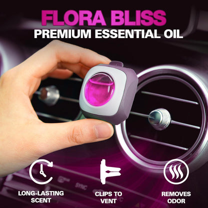 Air Jungles New Car Scent Car Air Freshener Vent Clip, 6 Count Long Lasting Up to 180 days, Natural Essential Oil Car Fragrance Accessories for Women and Men, Odor Eliminator - 4ml Each