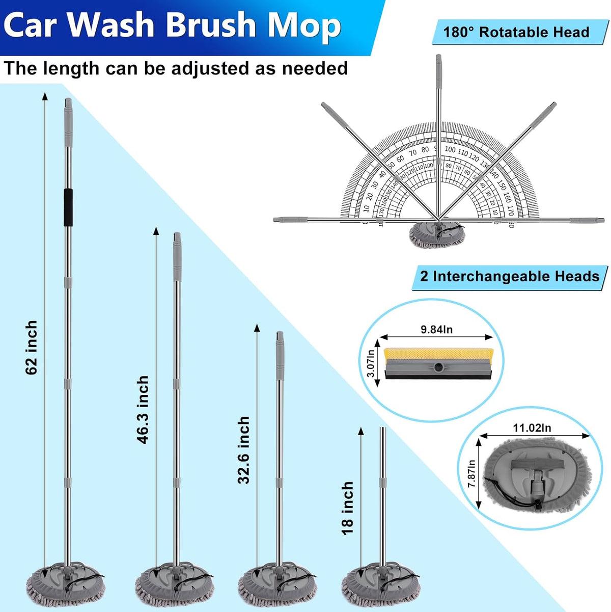 THINKWORK Car Detailing Kit, Car Detailing Brush Set, Car Cleaning Drill Brush Kit with Extension Pole, Professional Auto Detailing Supplies for Automobile Interior Exterior Wheels
