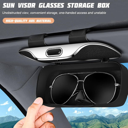 Car Sun Visor Organizer, Car Visor Pocket Wallet Pouch Holder, Vehicle Sunshade Glasses Case Storage Bag with Multi-Pocket Net Zipper, Auto Interior Accessories Universal for SUV Truck Van (Black)