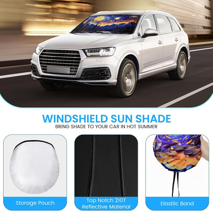 Windshield Sun Shade - Windshield Sun Shade Foldable Offers Ultimate Protection for Car Interior UV Protection Car