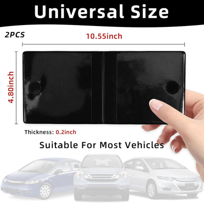 Ziciner Car Registration Insurance Holder, 2Pack Essential Auto Card Document Glove Box Organizer with Touch Fastener, Vehicle Interior Accessories Perfect for Most Car, Truck, SUV (Red/Small Car)