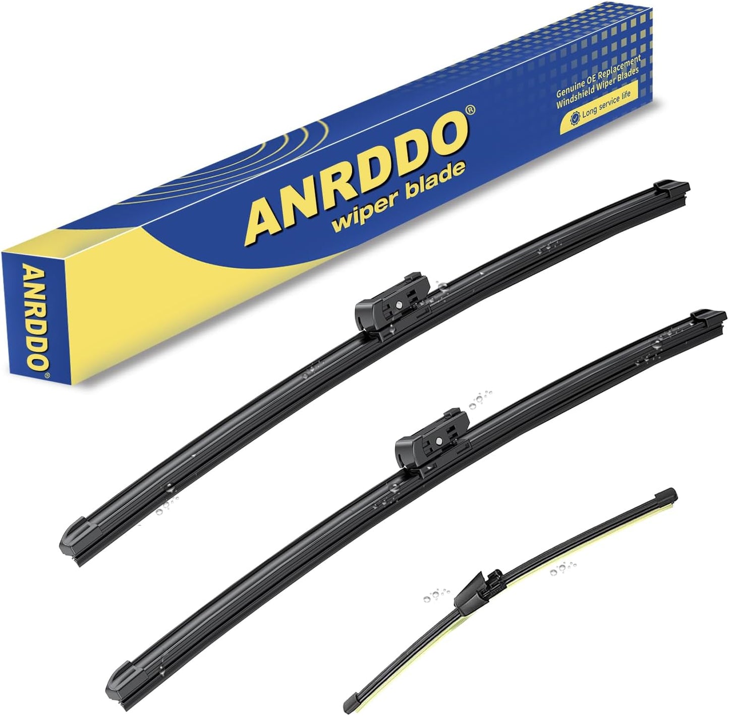3 Wipers Factory Replacement For Subaru Outback 2020-2022 2023 2024 Original Equipment Replacement Windshield Wiper Blades Set 26"+18"+16" (Set of 3) Top Lock - Colors B