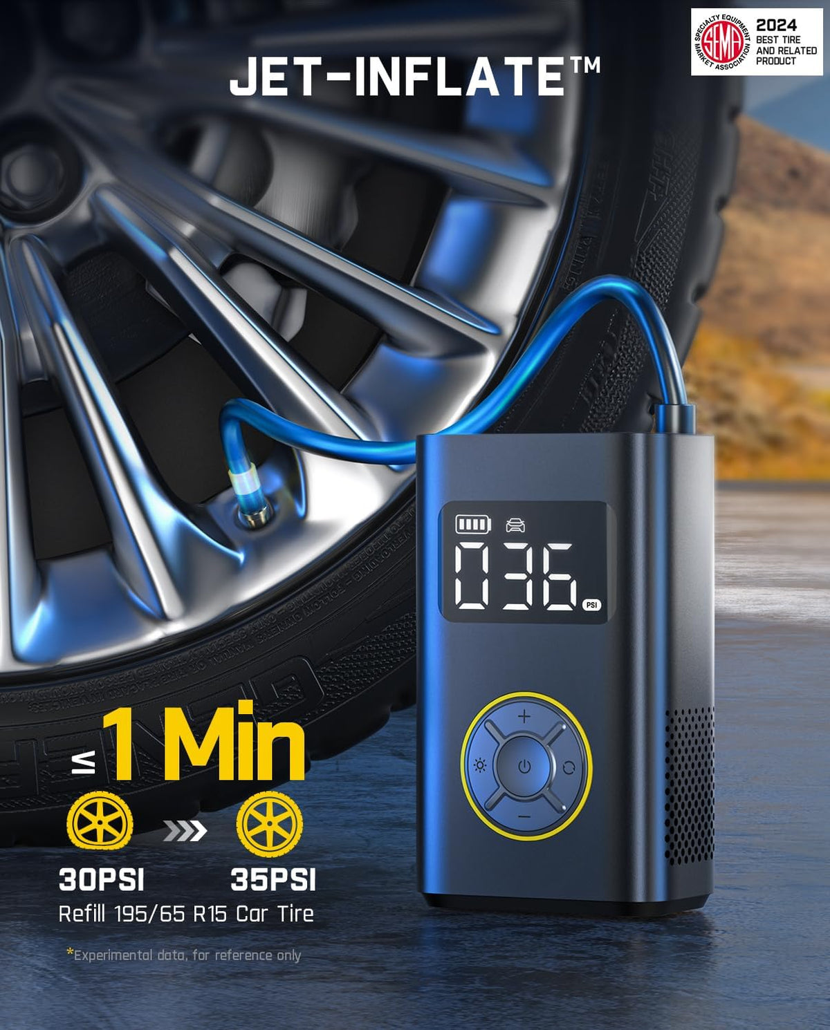 Fanttik X9 Pro Portable Tire Inflator for Compact Car, 1Min Fast Inflate Electric Bike Pump with Digital Tire Pressure Gauge, 150PSI Air Compressor for Electric Bikes, Motorcycle, Ball, Ideal for Dad