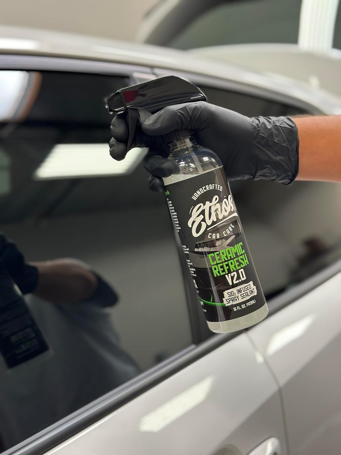 Ethos Ceramic Refresh – Ceramics Coating Spray & Ceramic Sealant for Instant Gloss – Paint Restorer with 6+ Months Car Sealant Protection – SiO2 Spray for Car Detailing