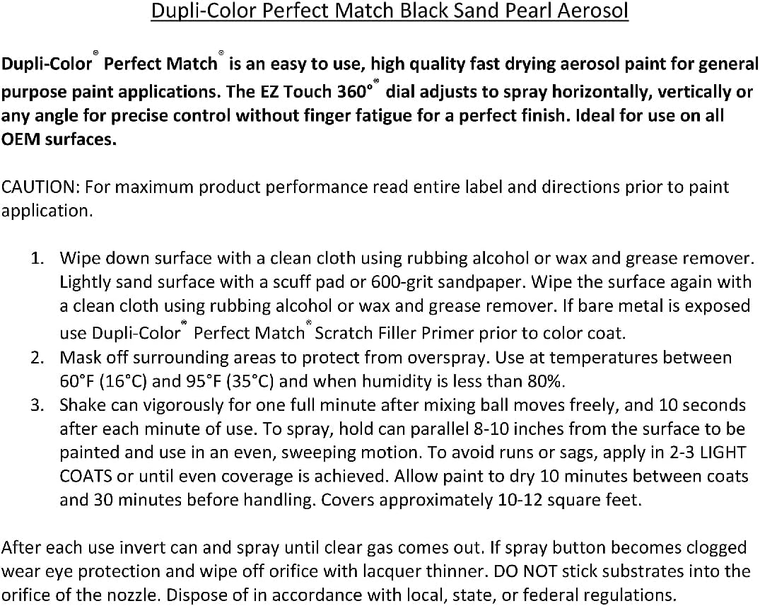 Dupli-Color EBCL01257 Clear Perfect Match Automotive Top Coat - 8 oz. Aerosol - Colors C