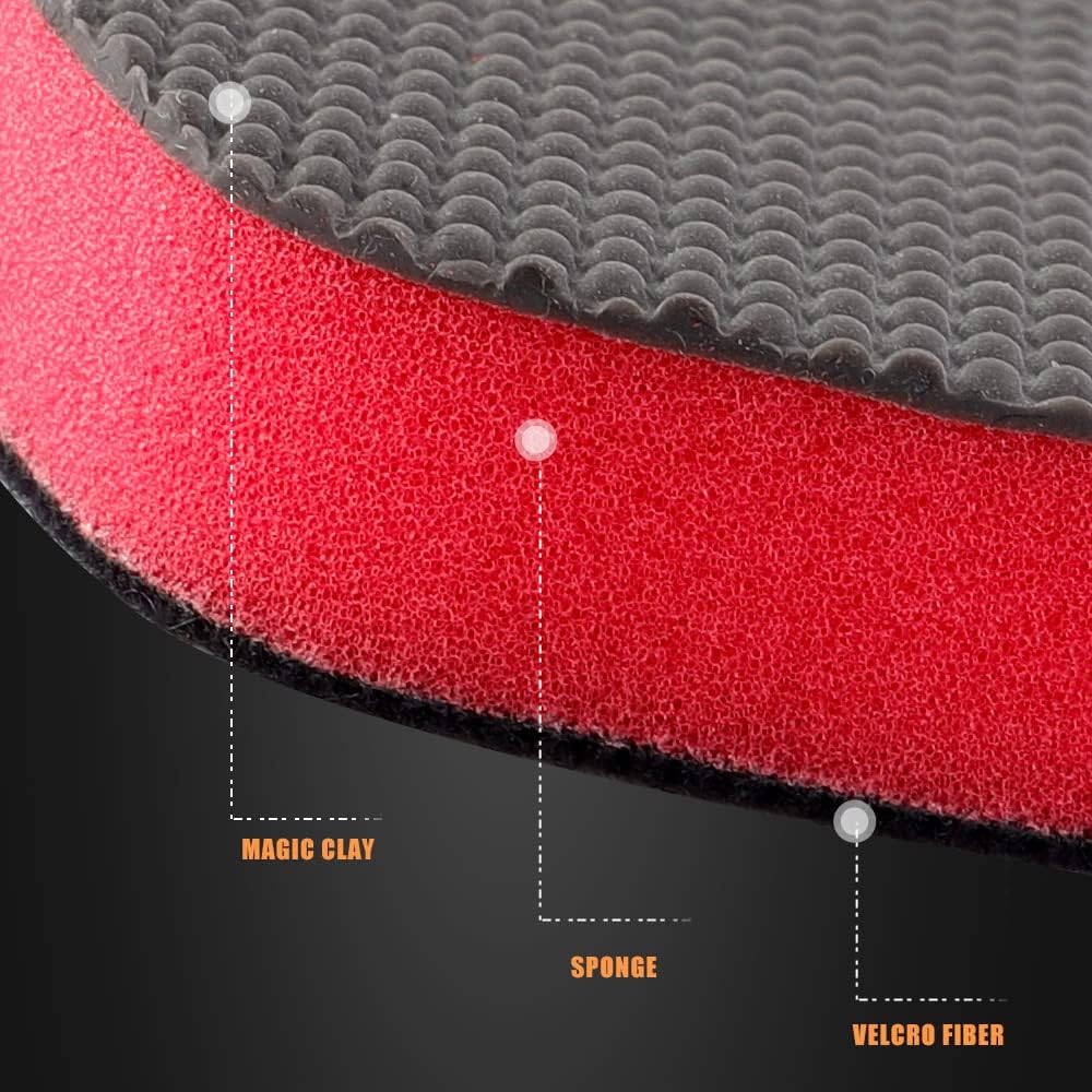 SPTA Clay Block, Clay Bar Pad, 3Pcs Clay Pads for Car Detailing, for Car Detailing, Solve the Problem of Stubborn Dirt on Paint and Glass -CHMLP08A
