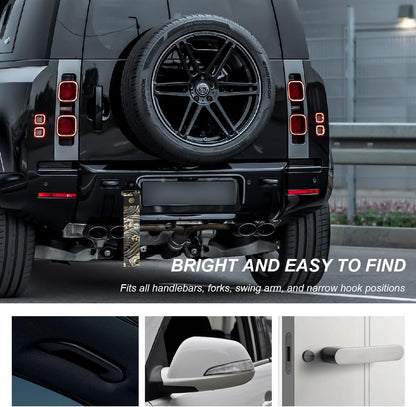 Racing Tow Strap, Stylish JDM Car Bumper Tow Strap Trailer Hook Belt for Decoration, Heavy Duty Nylon Traction Rope Universal Fit for Front or Rear Front Bumper (Black)
