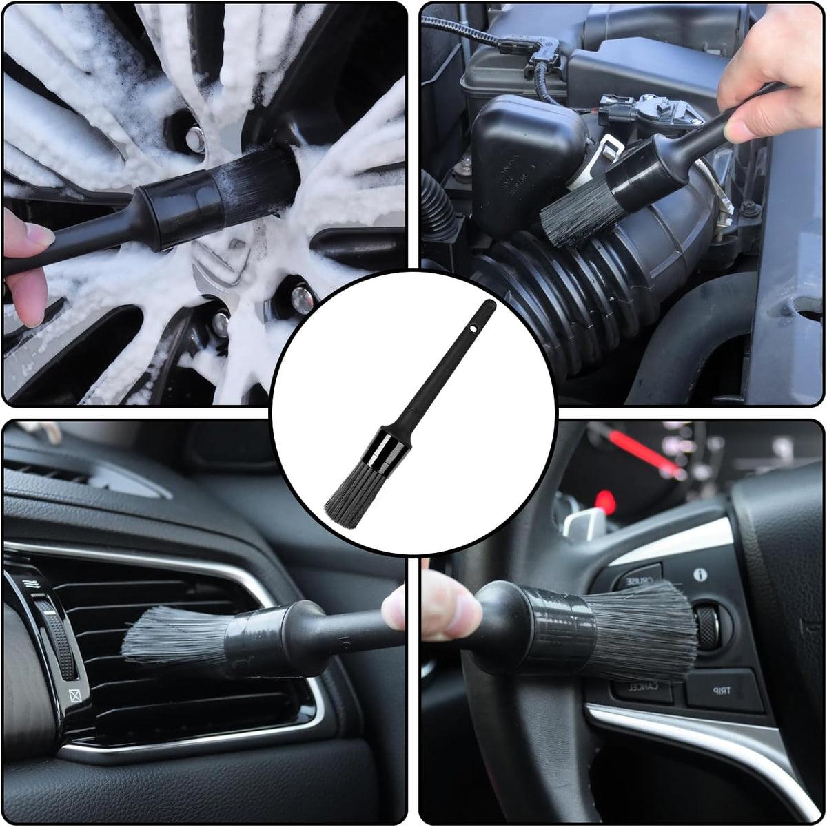 Wheel Brush, Wheel & Rim Cleaner Brush, Tire Brush, Wheel Cleaning Brush, Bendable & Durable Car Wheel Brush Set, Car Detailing Brushes, Wheel Brushes for Cleaning Wheels