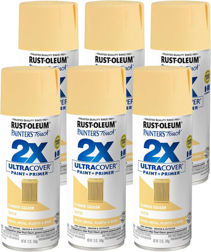 Rust-Oleum 334029 Painter's Touch 2X Ultra Cover Spray Paint, 12 oz, Gloss Clear - Colors F