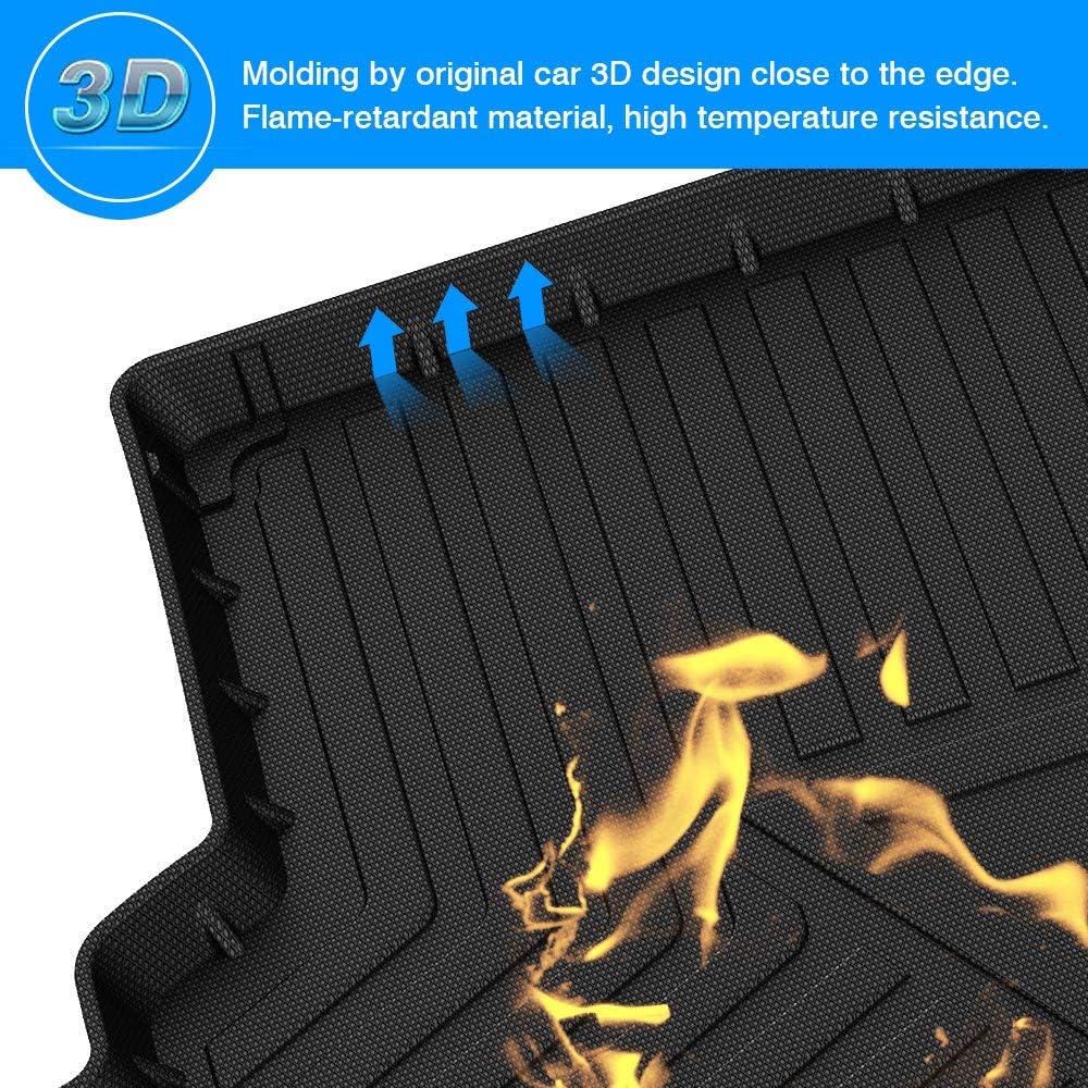 Rav4 Cargo Liner - Trunk Mat for Toyota RAV4 2019-2024 2025, All Weather Cargo Mat for rav4 Accessories, Heavy Duty (Fit for All Models)