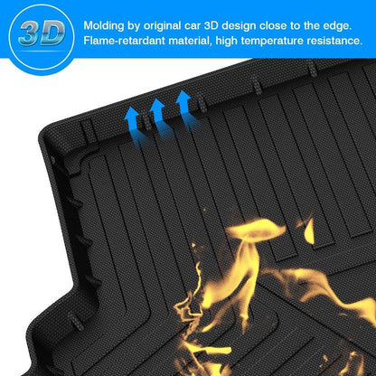 Rav4 Cargo Liner - Trunk Mat for Toyota RAV4 2019-2024 2025, All Weather Cargo Mat for rav4 Accessories, Heavy Duty (Fit for All Models)
