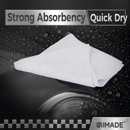UNIMADE Microfiber Cleaning Cloth, 100 Pack Microfiber Towels for Cars Commercial Grade Work Rags Bulk Detailing Cloth for Automotive Bar Mechanic Restaurant Garage Housekeeping, 11.5"x 11.5", Grey