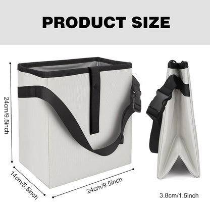 Homelove Car Trash Can, Leak-Proof Waterproof Trash Bin Collapsible Portable Auto Garbage Bag Large Capacity Trashcan Storage Bag Multipurpose Car Organizer Hanging (Black)