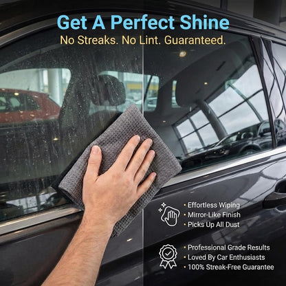 Microfiber Towels for Cars - 15.7" x 15.7" inches, Highly Absorbent Professional Grade Drying Towel Set for Superior Cleaning and Drying Performance - Car Drying & Kitchen Towel - Pack of 3