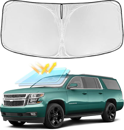 for Toyota Tacoma 2016-2023 2024 2025 2026 Sun Shade Sunshade Windshield Cover - 4 Layers Front Window Shade Custom Fit Tacoma 2Dr 4Dr Pickup Sun Visor 240T Shade Blocks UV Rays Car Accessories - Colors G