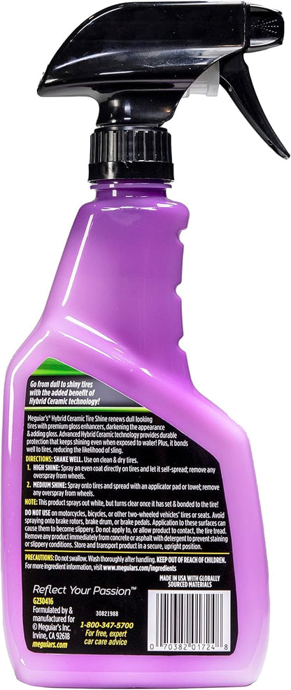 Meguiar's Hybrid Ceramic Trim Restorer, Car Trim Restorer; Restores and Protects Faded Exterior Plastic, Vinyl & Rubber On Cars, Suvs & Trucks; 16 Oz Bottle