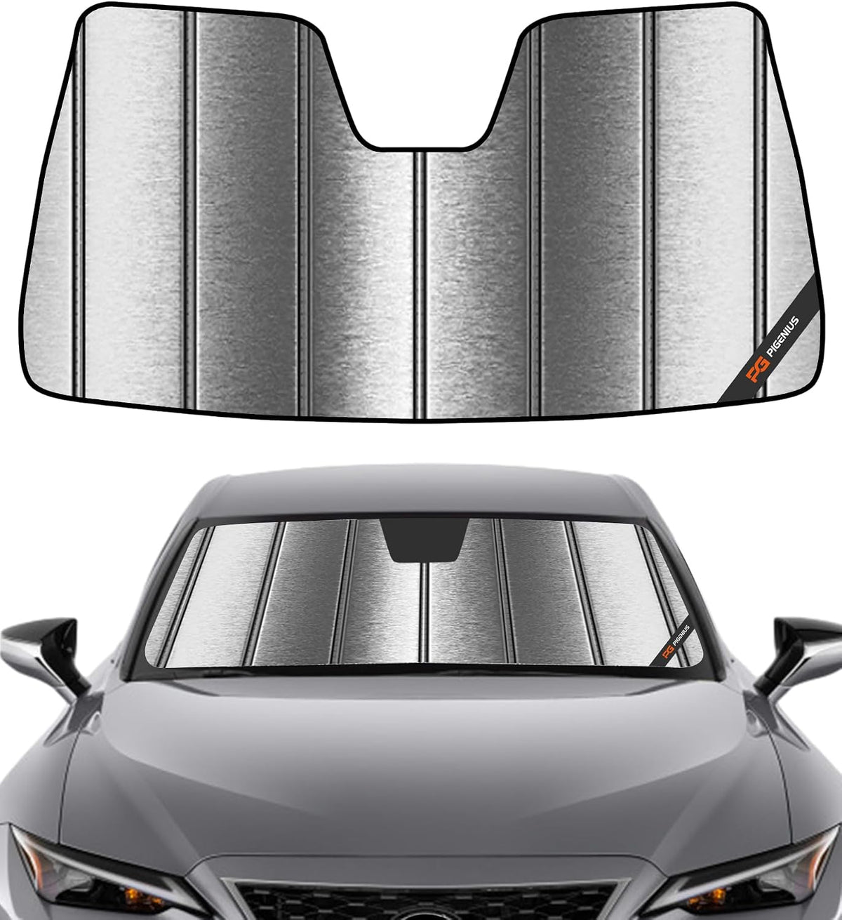 Pigenius Windshield Sun Shade for Lexus RX350/RX450h 2010-2015 Front Window Sunshade - AstraGuard
