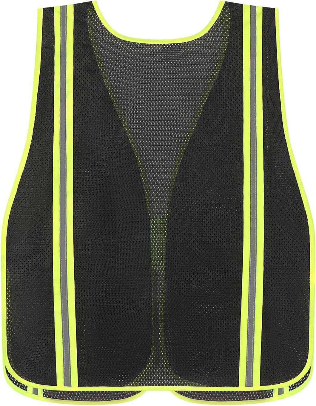 High Visibility Reflective Safety Vest for Men Women Class 2 Hi Vis Mesh Fabric Safety Work Jacket with Elastic Band