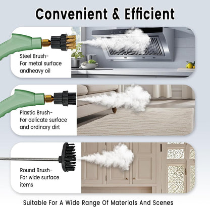 2500W Handheld Steam Cleaner,Portable Car Steamer For Auto Detailing,High-Temperature and Pressure Steam Cleaner For Home, Steam Cleaning Machine for Furniture,Kitchen,Grout,Floor,Tile (Gray)