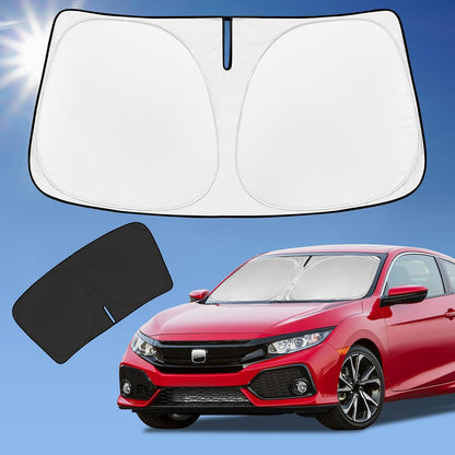 for Toyota Tacoma 2016-2023 2024 2025 2026 Sun Shade Sunshade Windshield Cover - 4 Layers Front Window Shade Custom Fit Tacoma 2Dr 4Dr Pickup Sun Visor 240T Shade Blocks UV Rays Car Accessories - Colors B