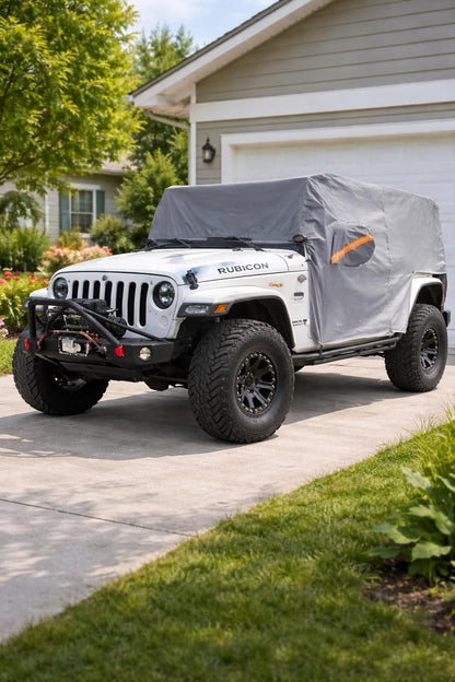 Car Cover Waterproof All Weather for Automobiles, Outdoor Full Exterior Covers for Sedan Black(Suggest Car Length from 194"-208")