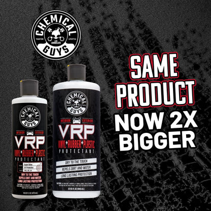Chemical Guys VRP Vinyl, Rubber, and Plastic Dressing - Tire Dressing, Non-Greasy, Dry-to-the-Touch Shine for Tires, Trim, and More, Safe for Cars, Trucks, SUVs, RVs & More - 16 oz