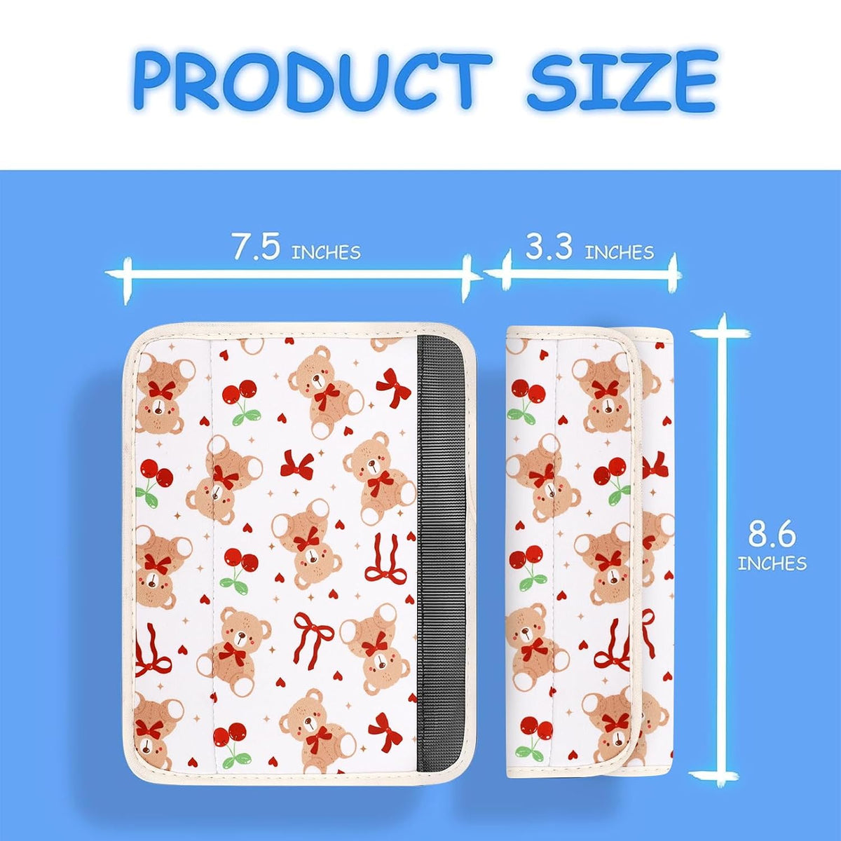 YR Seat Belt Cover for Kids, Soft Comfort Seat Belt Cushion for Children, Cute Cartoon Pattern Car Seat Belt Pads Cover for Girls and Boys, 1 Pack (Cartoon Spider)