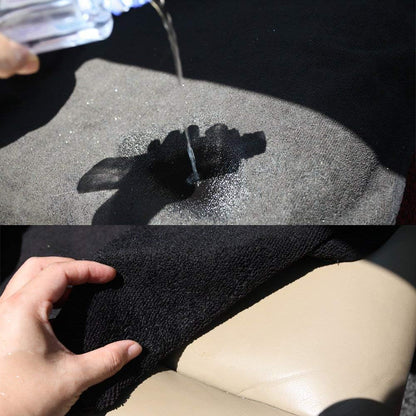 Waterproof Sweating Car Seat Cover for Post Gym Workout, Running, Swimming, Beach and Hiking, Universal Fit Non-Slip Towel Bucket Seat Protector for Cars SUV Trucks, Machine Washable (Grey)