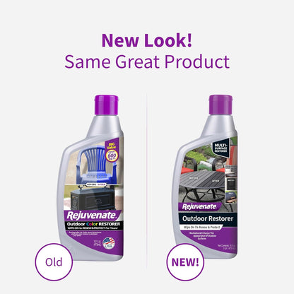 Rejuvenate Outdoor Restorer, 16 Ounces, Restores Faded and Weathered Outdoor Surfaces Such As Patio Furniture, Shutters, Siding And Grills