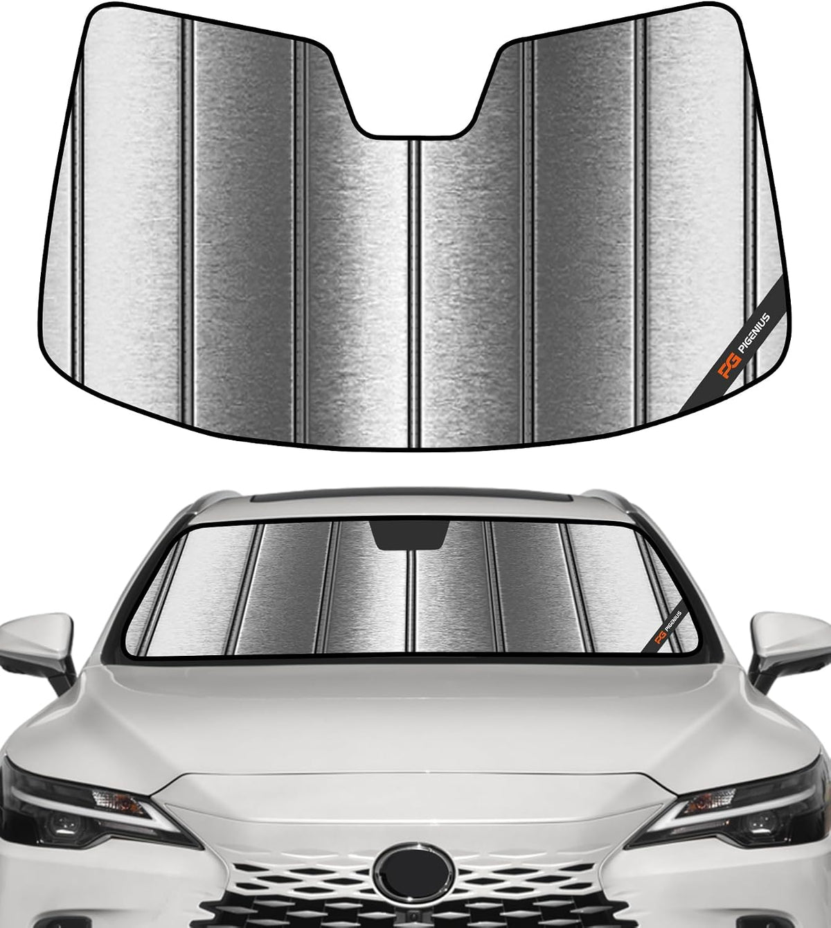 Pigenius Windshield Sun Shade for Lexus RX350/RX450h 2010-2015 Front Window Sunshade - AstraGuard