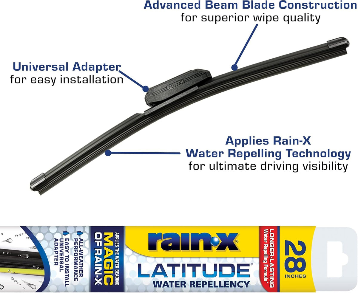 Rain-X 810363 Repellency Water Repellent Wiper Blades, 22" Windshield Wipers (Pack of 2), All Weather Streak-Free for Enhanced Visibility w/Water Repellency Formula [Amazon Exclusive] - Colors A