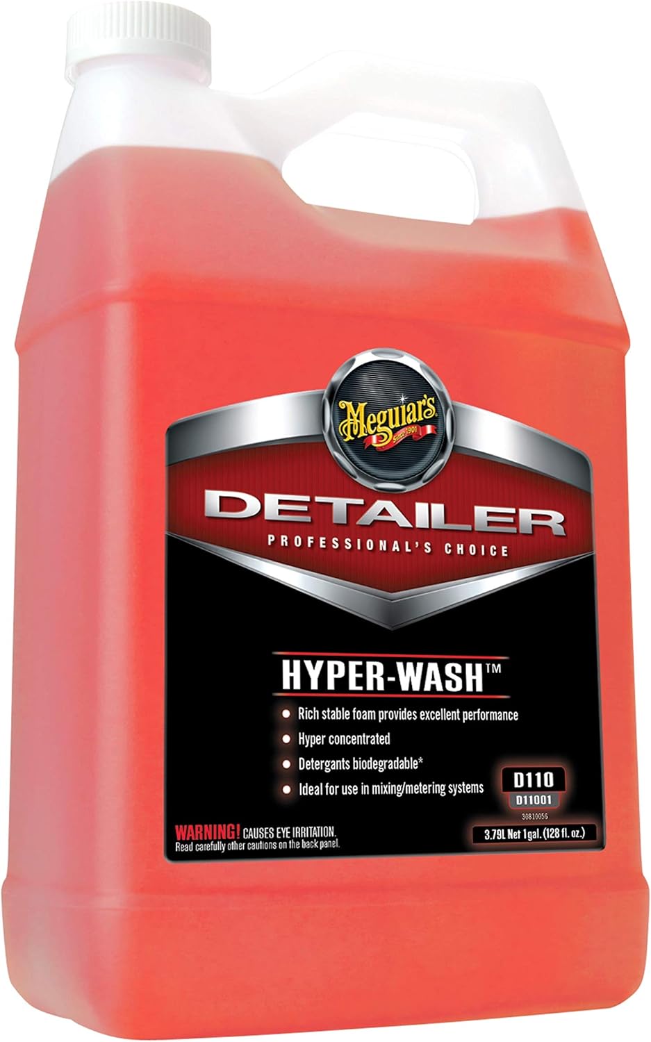 Meguiar's Shampoo Plus, Lubricating Car Wash Soap Lifts Dirt and Grime Off Car Surfaces, Cleans Paint Without Swirling or Scratching, Deepens Gloss and Boosts Shine, 1 Gal