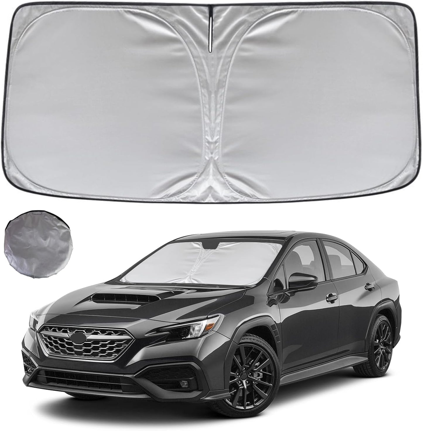 KAYZT Windshield Sun Shade for 2019-2025 2026 Chevy Silverado 1500 /GMC Sierra 1500 2500HD 3500HD Foldable Sunshade Front Window Custom Fit Car Accessories - Colors A