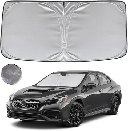 KAYZT Windshield Sun Shade for 2019-2025 2026 Chevy Silverado 1500 /GMC Sierra 1500 2500HD 3500HD Foldable Sunshade Front Window Custom Fit Car Accessories - Colors A