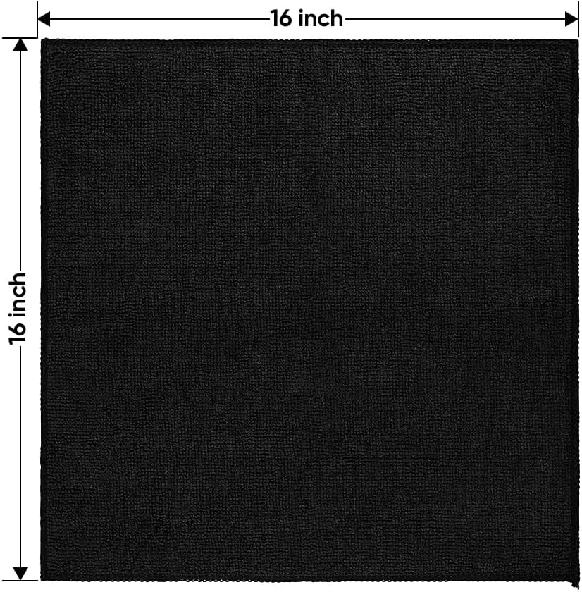 HOMEXCEL Microfiber Cleaning Cloth 12 Pack, 12.5 x 12.5 inch Microfiber Towels for Cars, Ultra Absorbent Washing Cloth, Lint Free Streak Free Cleaning Rags for Car, Kitchen, and Window (Grey)