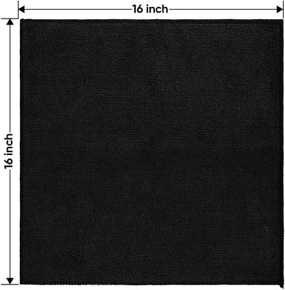 HOMEXCEL Microfiber Cleaning Cloth 12 Pack, 12.5 x 12.5 inch Microfiber Towels for Cars, Ultra Absorbent Washing Cloth, Lint Free Streak Free Cleaning Rags for Car, Kitchen, and Window (Grey)
