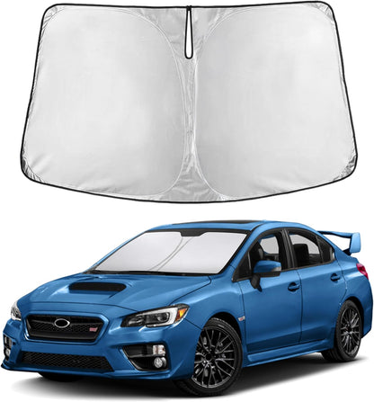 EcoNour Car Windshield Sun Shade | 2025 Upgraded Innovative No-Light-Pass Technology for Maximum Coverage | Foldable Sun Shade Keeps Your Vehicle Cool | Must-Have Car Accessories | Small (59" x 29") - Colors B
