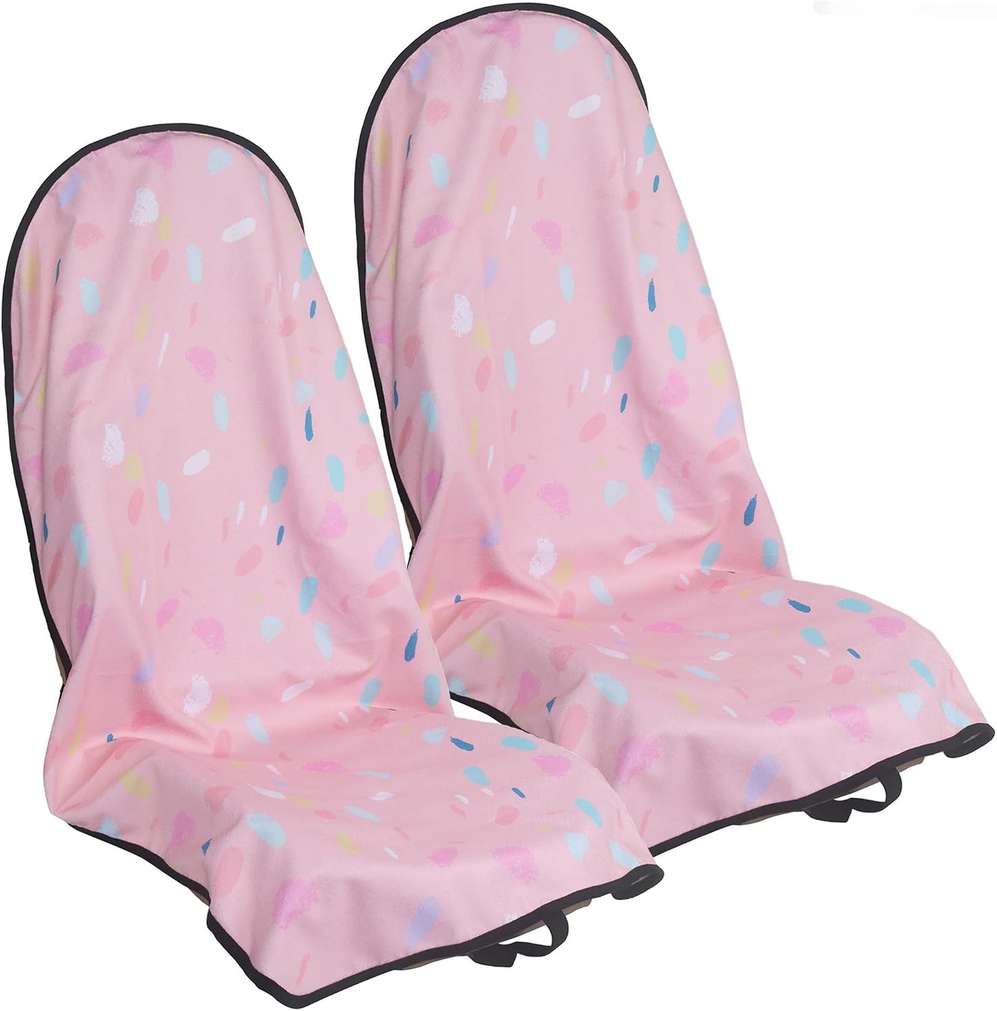 Car Seat Cover Protector Front Seats,for Gym Workout,Running,Swimming,Beach and Hiking,Waterproof Sweat Towel Bucket Seat Covers for Cars SUV Trucks (Black, 1Pcs)
