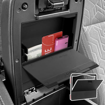 Glove Box Dividers Organizer Compatible with Toyota 2016-2020 2021 2022 2023 Tacoma Accessories Black ABS Material Center Console Organizer