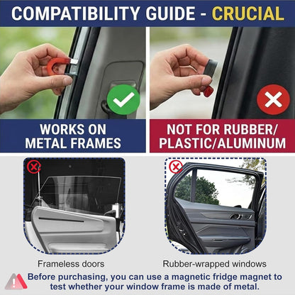 XCBYT Car Window Shades - 4 Pcs Car Privacy Curtains - 100% Block Light Car Window Covers - Magnetic Side Window Sun Shade Keeps Cooler for Breastfeeding, Taking a nap, Changing Clothes, Camping