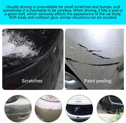 Anti-Collision Patch Car Bumper Guard Strip Anti-Scratch Bumper Protector Trim Universal Rear Bumper Protector Car Door Edge Guards Car Side Door Edge Guards Protector (Black-4Pack)