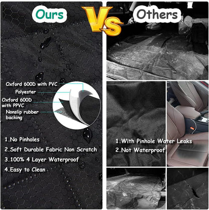 ANOSOSPECIAL Dog Car Seat Cover for Back Seat Cover,Non Stick Fur Rear Seat Protector for Pet,Nonslip Waterproof Durable Universal Fit Interior Backseat Covers for Auto Van SUV