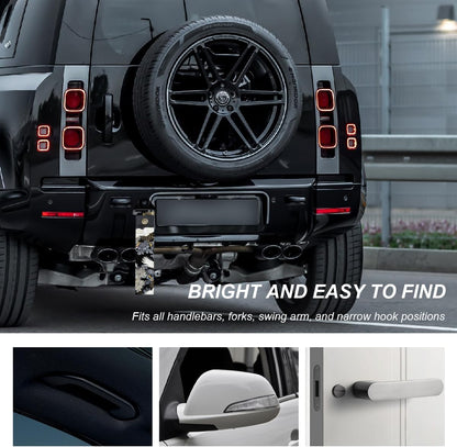 Racing Tow Strap, Stylish JDM Car Bumper Tow Strap Trailer Hook Belt for Decoration, Heavy Duty Nylon Traction Rope Universal Fit for Front or Rear Front Bumper (Black)