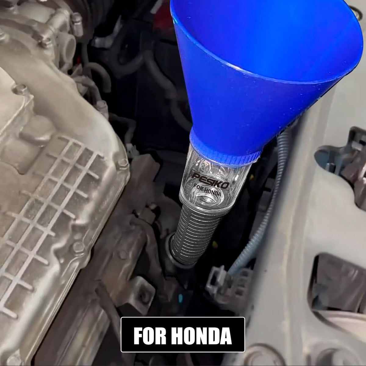 Engine Oil Funnel Spill-Free Hands-Free Compatible with Buick, Cadillac, Chevrolet, and GMC Vehicles for Fast & Easy Oil Change