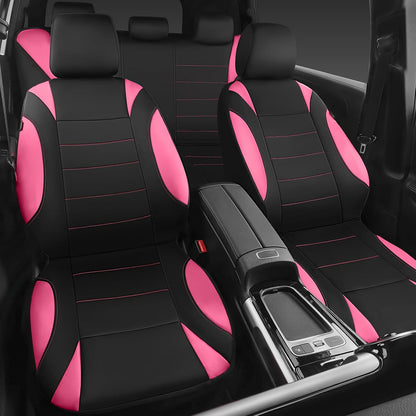 CAR PASS Waterproof Car Seat Covers Front Seats Only with 5mm Composite EVA, Neoprene Car Seat Cover with Separate Headrest Cover, Quick Setup Universal Fit for Car SUV Trucks,Airbag Compatible（Gray