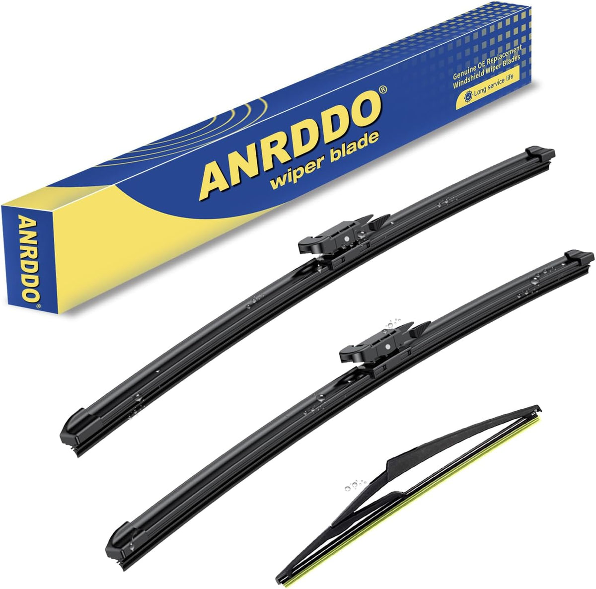 3 Wipers Factory Replacement For Subaru Outback 2020-2022 2023 2024 Original Equipment Replacement Windshield Wiper Blades Set 26"+18"+16" (Set of 3) Top Lock - Colors B