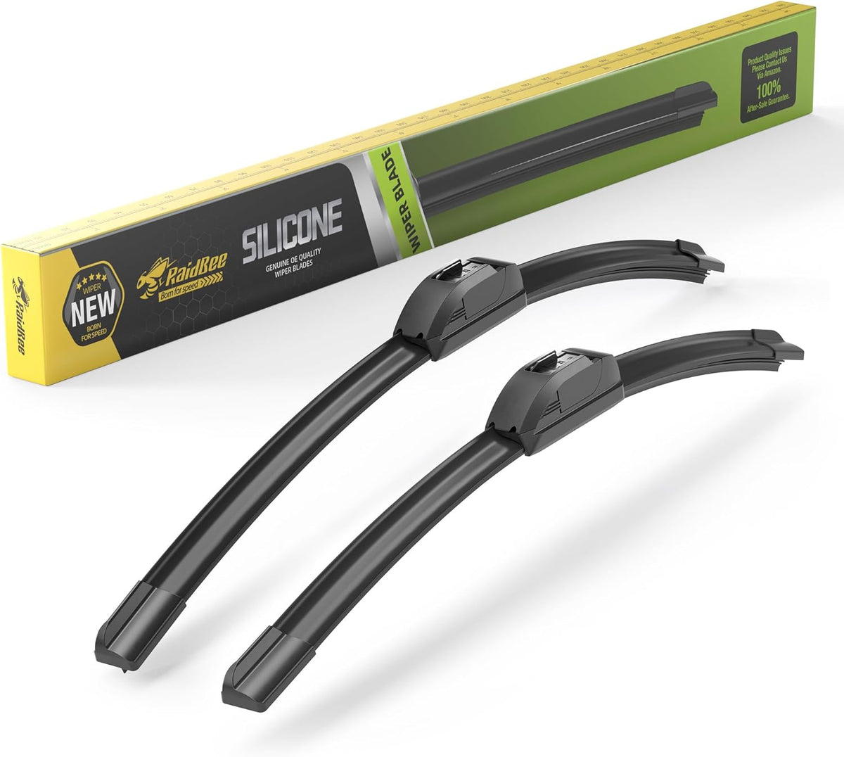 Raidbee® 26"+26" Windshield Wiper Blades Replacement for Ford Fusion 2013 2014 2015 2016 2017 2018 2019 2020 Genuine OEM Quality 2 Pack - Colors A