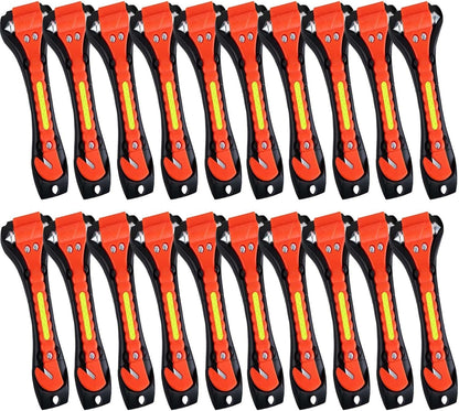 10 Pack Car Safety Hammer, Auto Emergency Escape Tool Car Window Glass Breaker and Seat Belt Cutter for Family Rescue, Car Life Saving Survival Kit