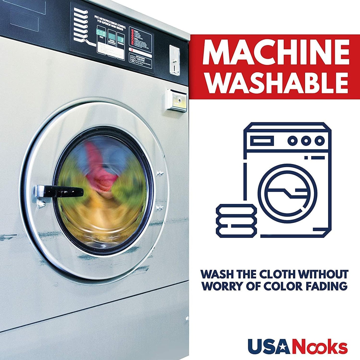 USANOOKS Premium 300GSM Microfiber Cleaning Cloth - 12.5"x12.5" High Performance - 1200 Washes, Ultra Absorbent Microfiber Towels for Cars Undercarriage, Rims & Engine Bay Cleaning - Microfiber Cloth