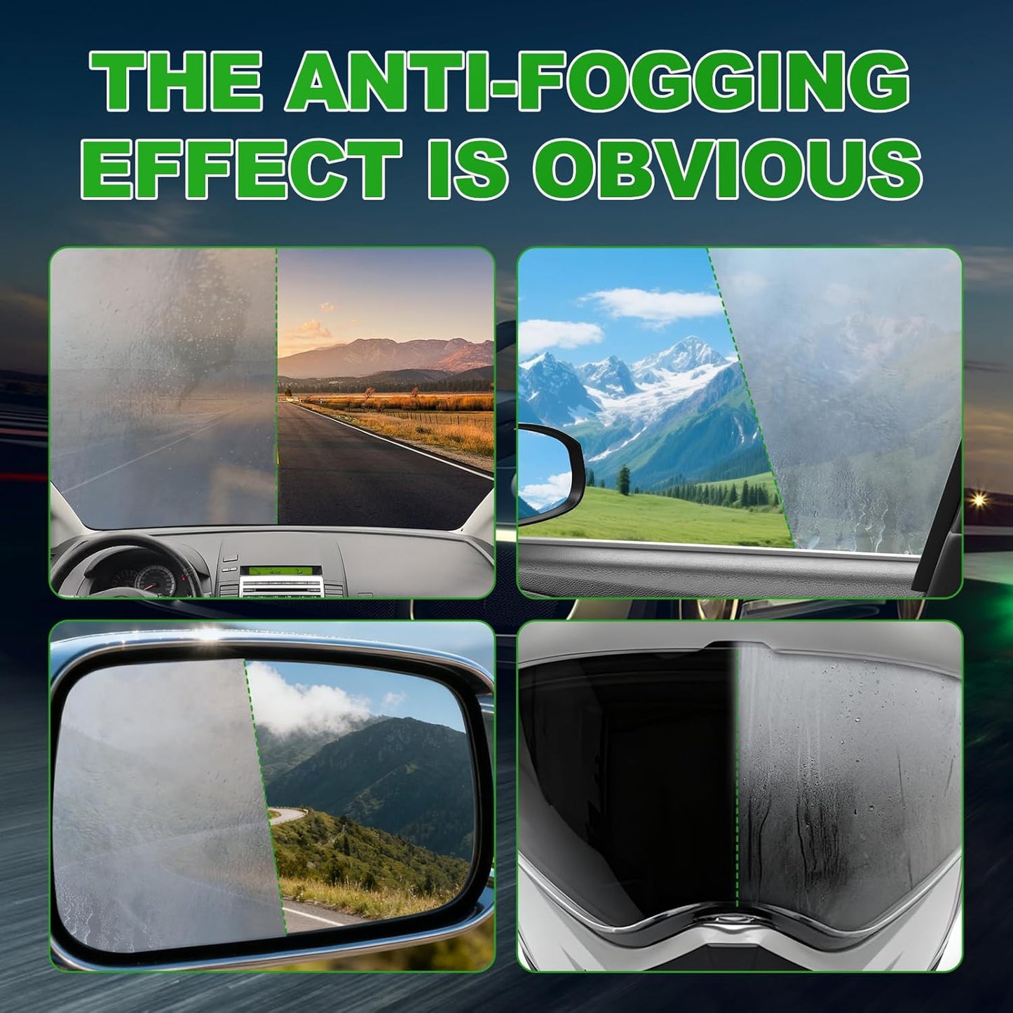 Anti Fog for Car Windshield – Portable Anti-Fog Spray for Instant Fog Removal – Perfect for Cars, Home Windows & Glass Surfaces – Streak-Free Clarity – 120 mL (4 fl oz)